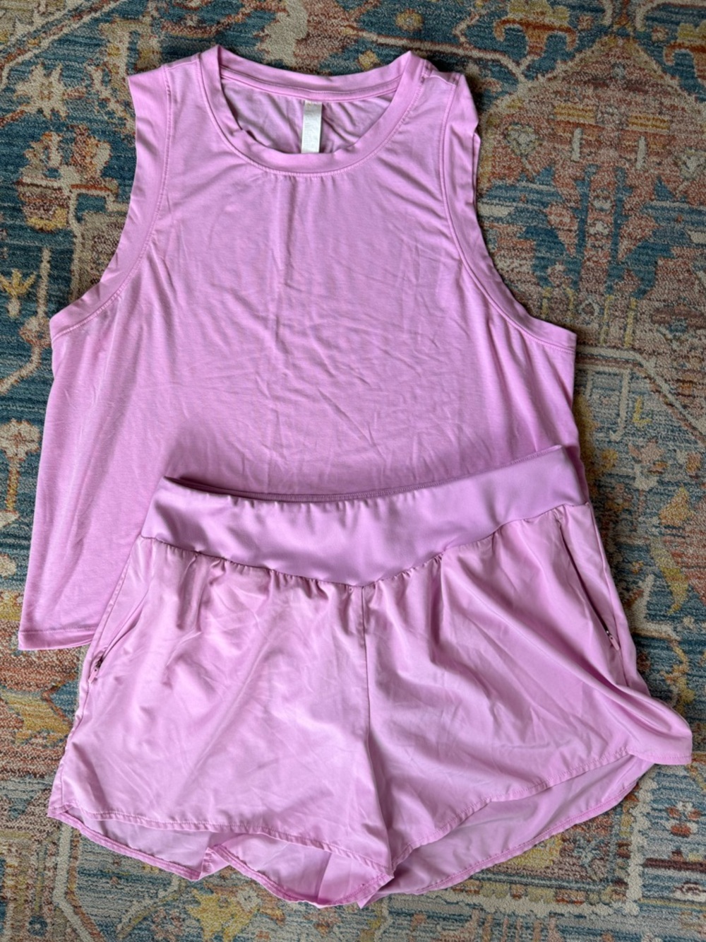 Zella lightweight shorts and tank set L